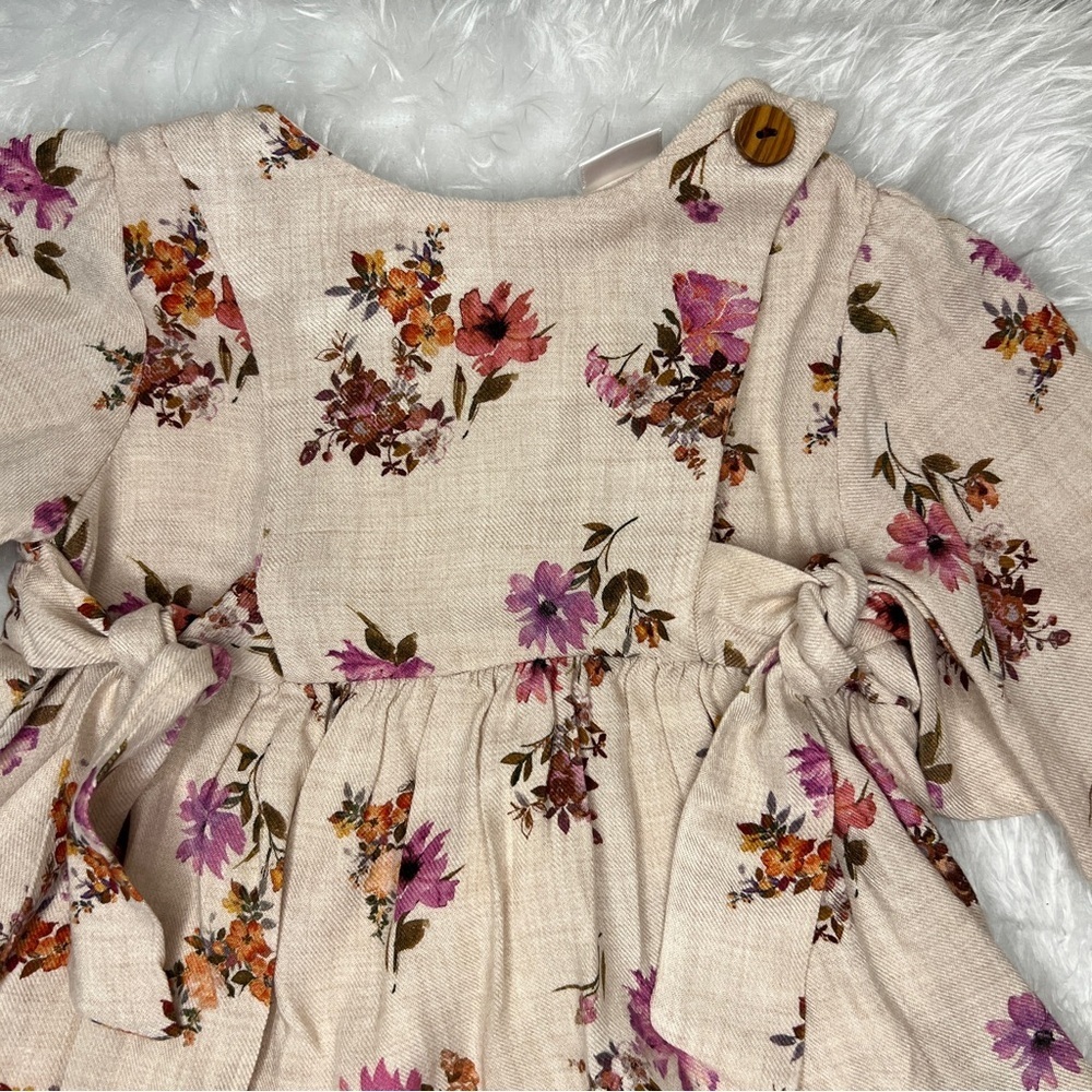 Zara Baby Girl Floral Dress 6-9 months - Picture 5 of 9